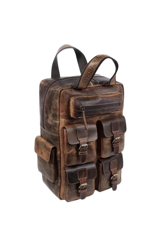 Vintage Leather Backpack 16 Inch | Handmade Genuine Leather Rucksack Bag for Men and Women | Travel Laptop Backpack | Office, College & Casual Daypack – Stylish & Durable
