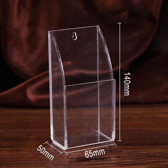 TV Air Conditioner Remote Control Holder Case Acrylic Wall Mount Storage Box
