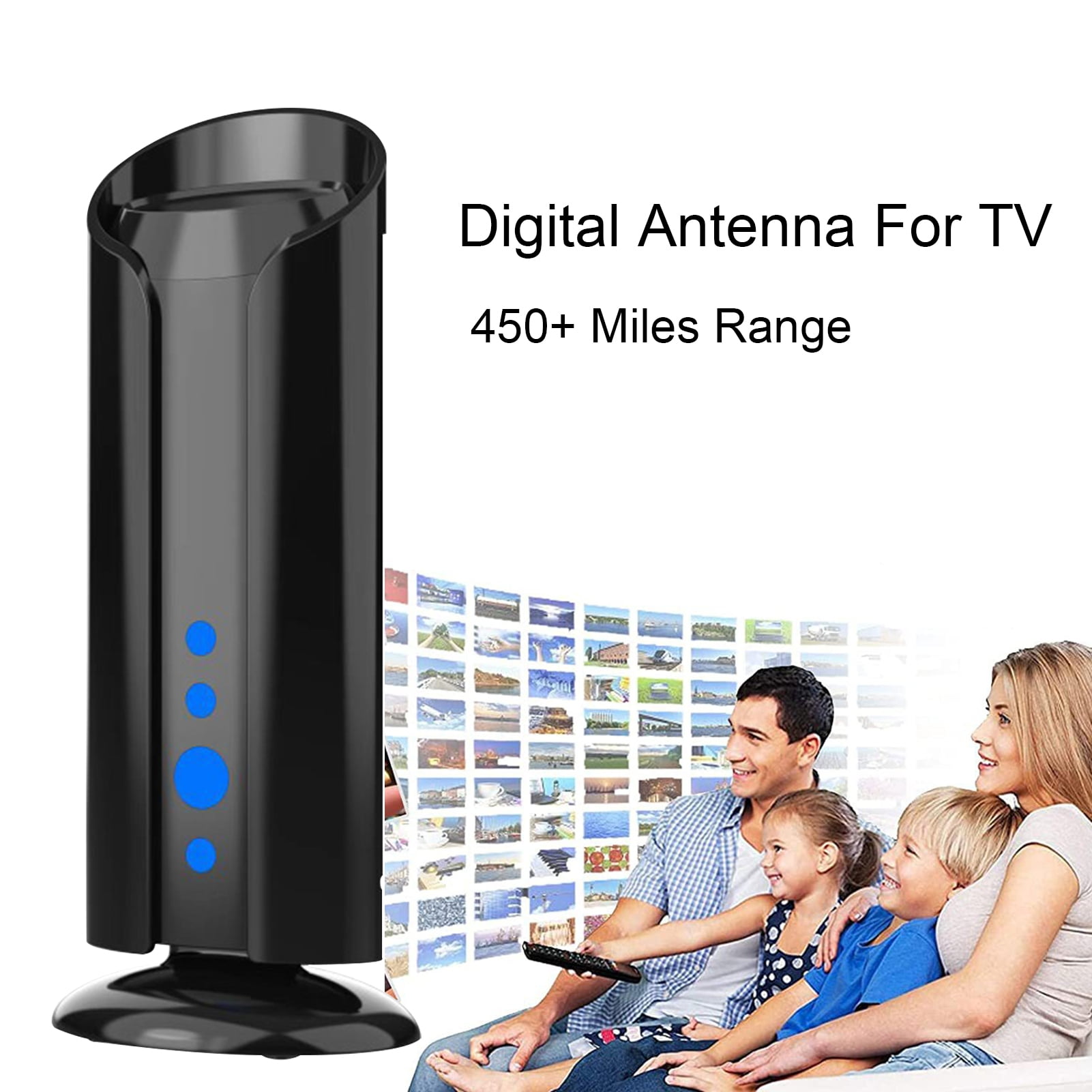 TV Antenna 450+ Miles Range Indoor 4K HDTV Antenna with Powerful