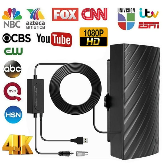 TV Antenna 5600 Miles Digital HDTV Amplified 4K 1080P Waterproof Outdoor Indoor