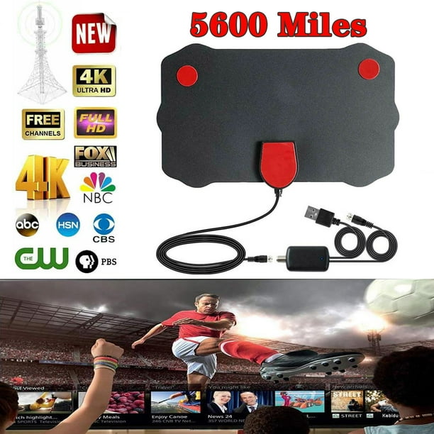TV AntennaAmplified HD Digital Indoor/Outdoor TV Antenna Long 5600
