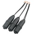 TV Antenna Connector 3PCS 300 to 75 Ohm VHF/UHF/FM Outdoor TV Antenna