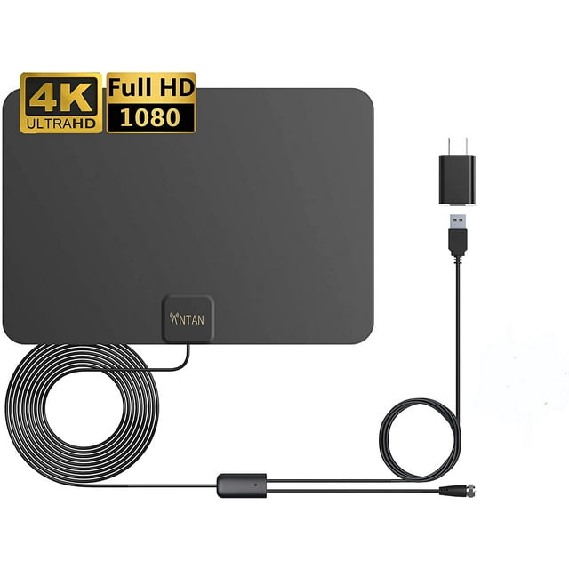 TV Antenna, Digital Indoor Amplified HD TV Antenna 120 Miles Long Range