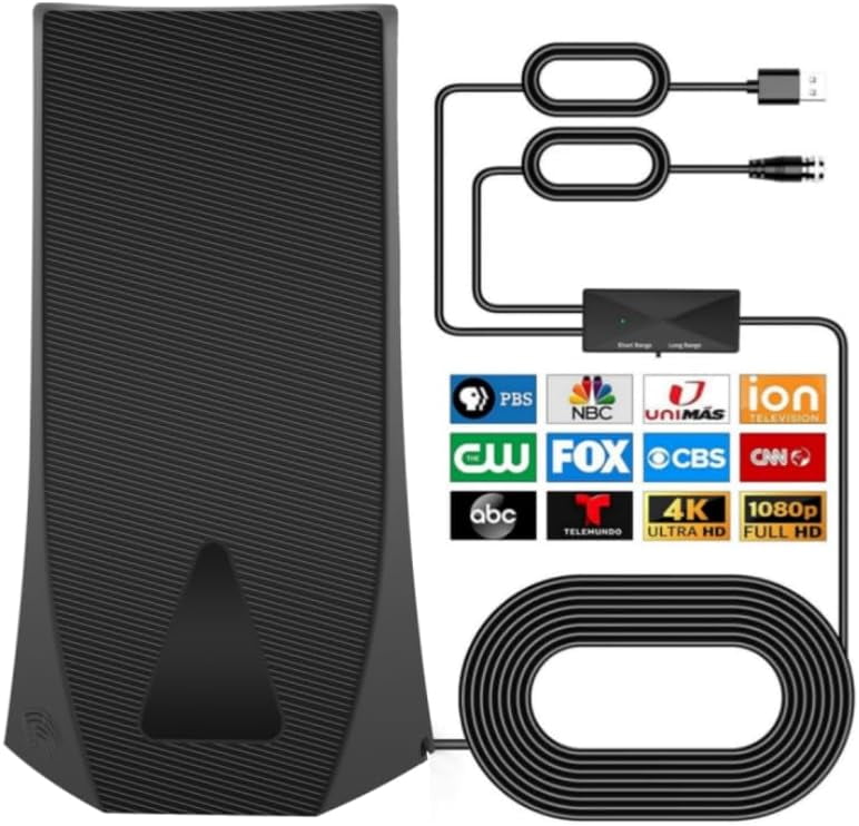 TV Antenna for Local Channels Indoor Outdoor, Antenna TV Digital HD for