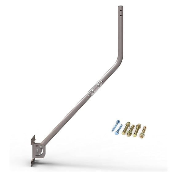 TV Antenna Mounting Pole - 1 Inch Diameter, 34.5 Inch Arm - Outdoor/Attic Universal Mount Bracket for Weather Station, Easy Install, Weatherproof