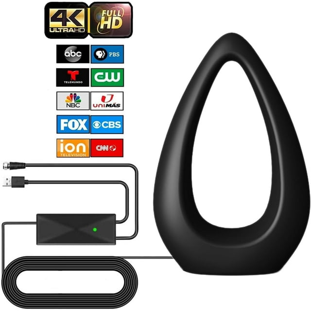 TV Antenna for Smart TV Indoor, HD Digital TV Antenna 520+ Miles Long Range, Support 4K 1080P