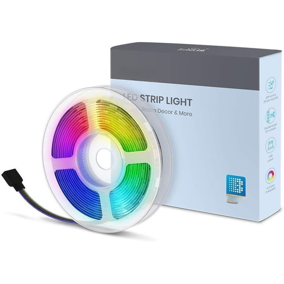 TV Backlights, 9.8ft Strip Lights with Remote for 32-60'' TV, , Works with RM4 mini RM4 IR Remote - 16 Color Changing 5050 LEDs TV Lights