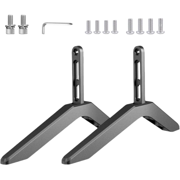 TV Base Feet, Universal Adjustable Stand Legs, For 32-65 Inch Flat Screen Television In Living Room Bedroom Office