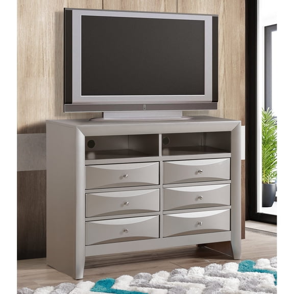 TV Bedroom Chest | Keep Bedroom Neat | Metal Guides and Corner Blocks | Particle Board Main Body