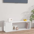 thumbnail image 1 of TV Cabinet High Gloss White 100x24x32 cm Engineered Wood, 1 of 8