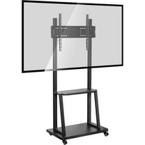 TV Cart Height-Adjustable TV Stand for 32-70" Flat Screens Up To 176 Lbs for Living Room And Office