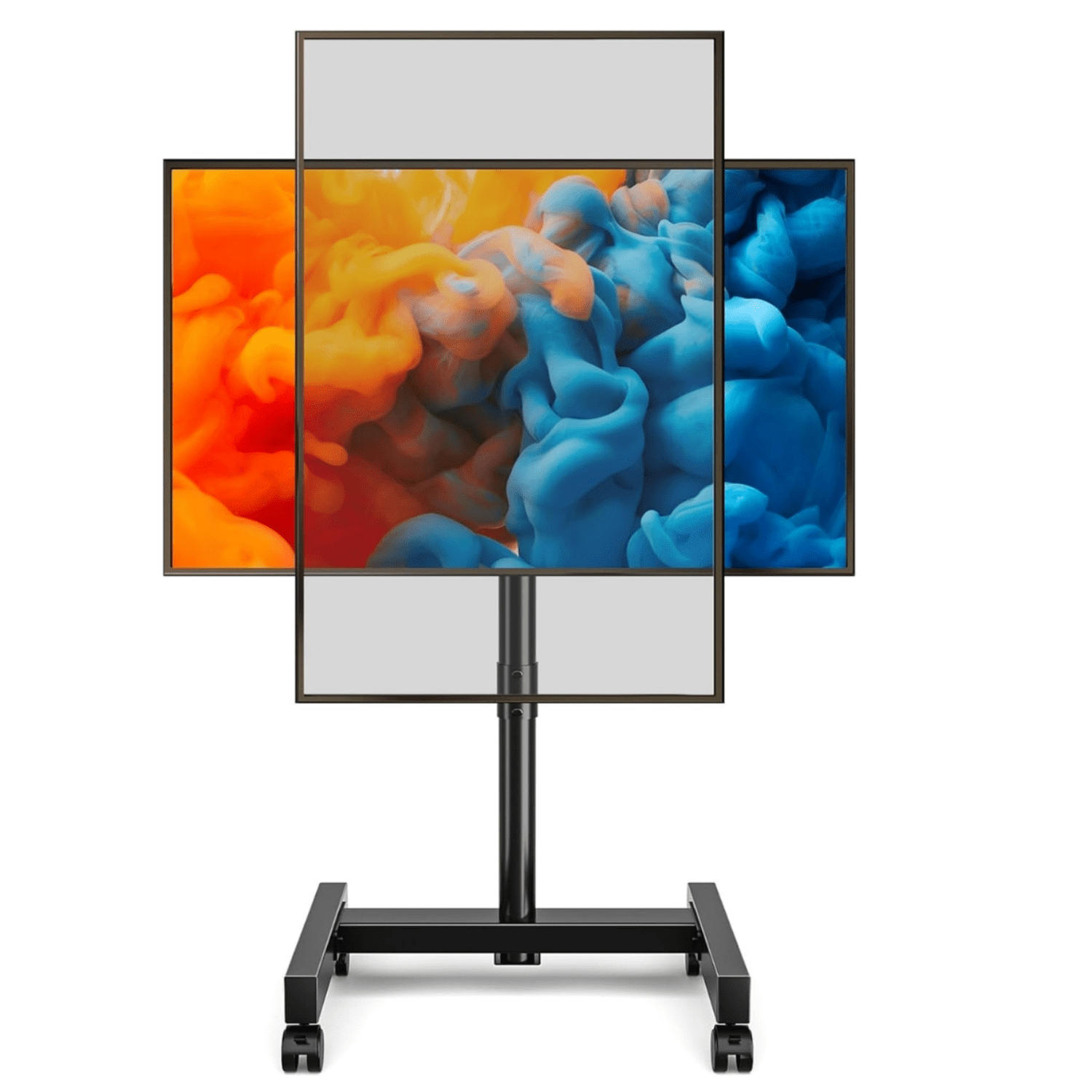 TV Cart Rolling TV Stand for 13-50 inch Screens, Tilting and Rotating ...