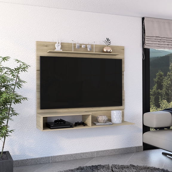 TV Console with Storage | For 50 - 59 Inch Screens in Living Room | Particle Board Main Material | Modern and Spacious