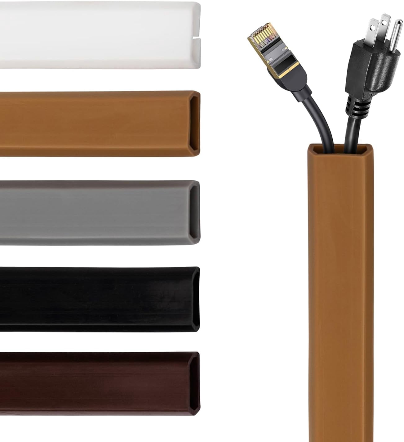 TV Cord Hider – Flexible Wall Cord Cover Slim Design Silicone Cable ...