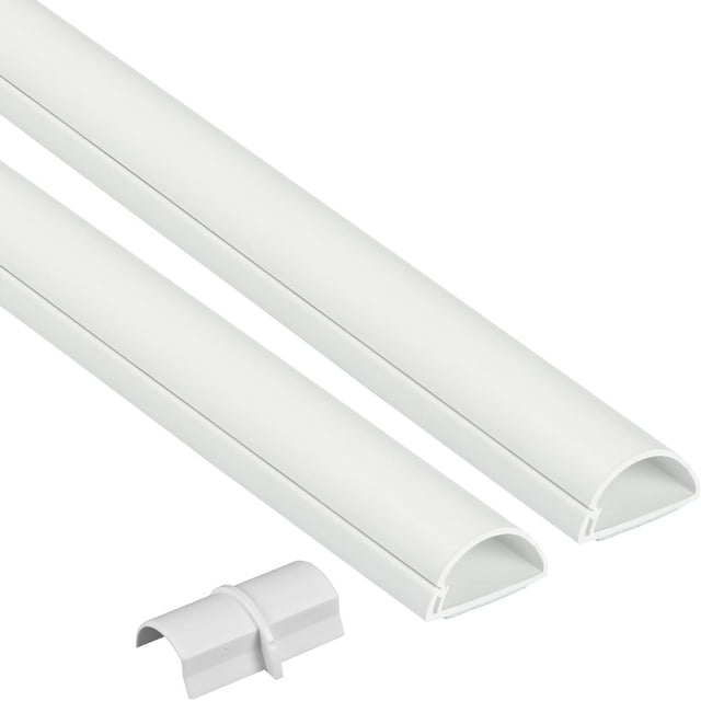 TV Cord Hider, Patented Half Round Cable Cover, Hide Wall Mount TV