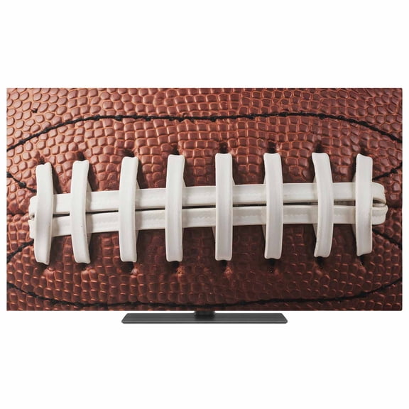 TV Cover Indoor, American Football Laces Stretch TV Dust Cover Television Screen Protector, Classic Rugby Sports Elastic Polyester Display Covers, Monitor Slipcover for LED LCD TVs 24 Inch
