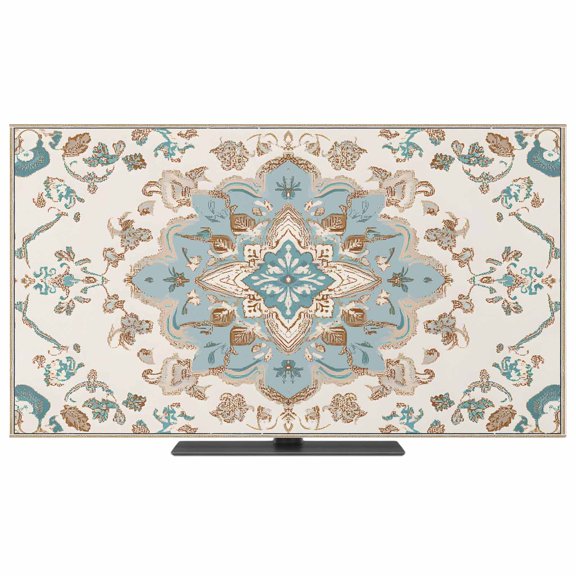 TV Cover Indoor, Boho Aztec Stretch TV Dust Cover Television Screen Protector, Ethnic Bohemia Tribal Abstract Pattern Art Elastic Polyester Display Covers, Monitor Slipcover for LED LCD TVs 24 Inch