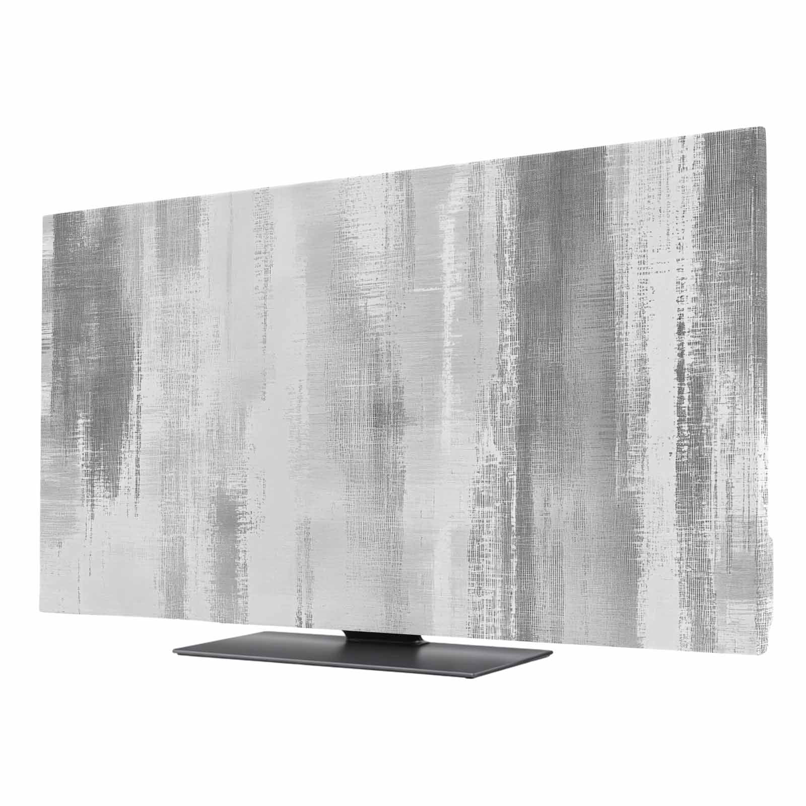 TV Cover Indoor, Light Gray Ombre Stretch TV Dust Cover Television ...