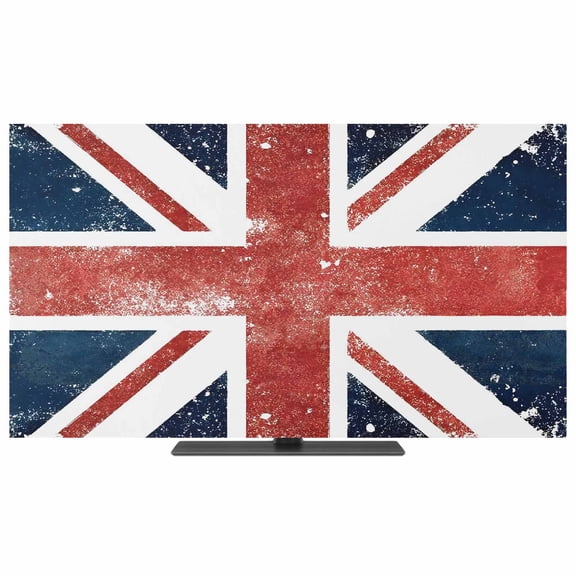 TV Cover Indoor, Modern 4th of July Stretch TV Dust Cover Television Screen Protector, Independence Day Flag Elastic Polyester Display Covers, Monitor Slipcover for LED LCD TVs 24 Inch