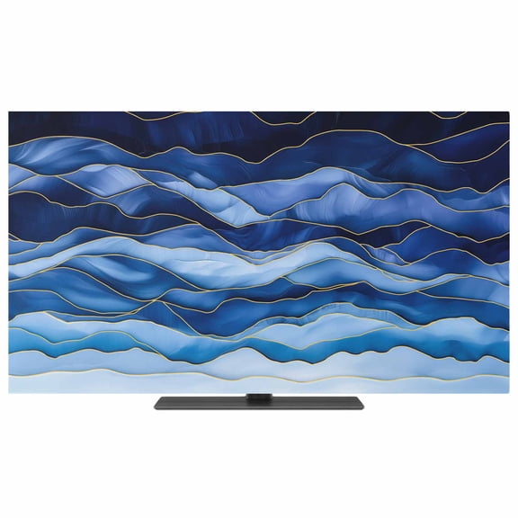 TV Cover Indoor, Light Gray Ombre Stretch TV Dust Cover Television ...