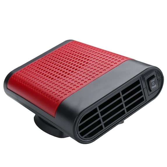 TV Direct Showtimeauto 12V Portable Car Heater Auto Defogger & Defroster with Cool Fan- Red
