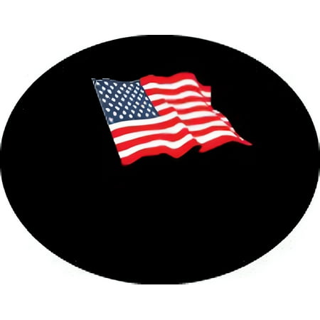 TV - Dish - Satellite Dish Cover - USA Flag on The Universal Black for Round or Elliptical Dish - The DISH hoodie - made in America