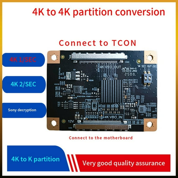 TV Display Image Magnification Board 4K 60hz to 4K 60Hz Converter Plate to Change Single Dual Partition Screen Display
