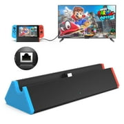TV Dock Station for Nintendo Switch / Switch OLED with RJ45 Ethernet, Portable TV Docking Station Replacement with 4K HDMI Adapter/Type C Port/USB Port for Official Nintendo Switch