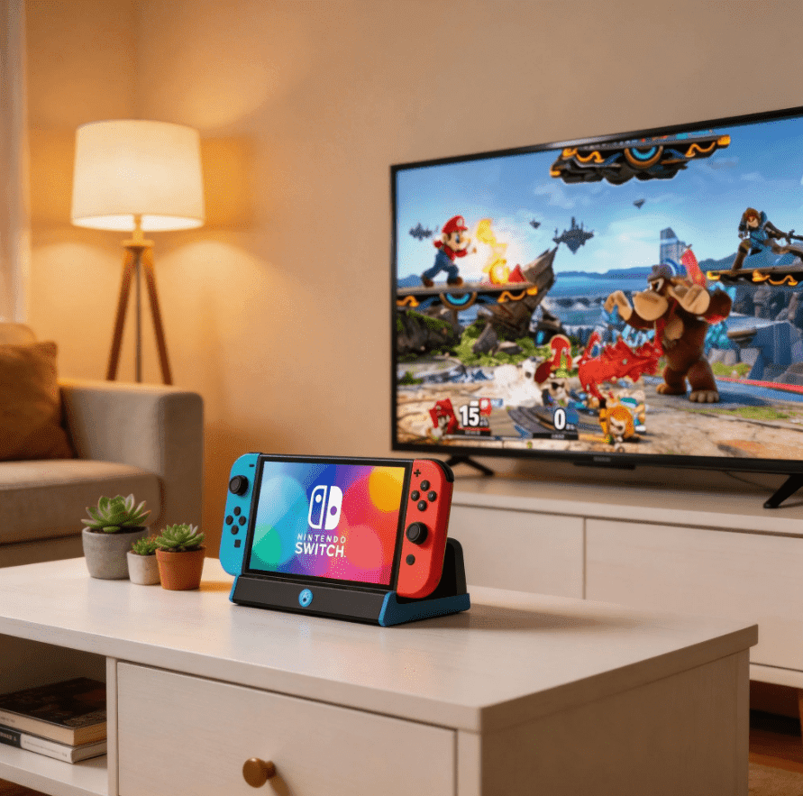 Switch Dock, TV Dock Station for Switch/Switch OLEDwith 4K@60Hz HDTV Output/Type C Port/USB 3.0 Port for Nintendo Switch DockIncompatible with Nintendo Switch 2