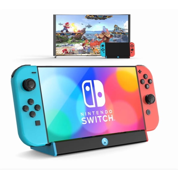 Switch Dock, TV Dock Station for Switch/Switch OLEDwith 4K@60Hz HDMI Output/Type C Port/USB 3.0 Port for Nintendo Switch DockIncompatible with Nintendo Switch 2