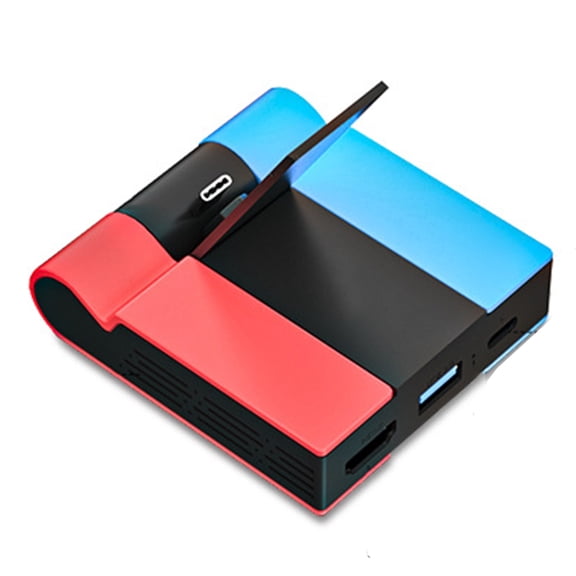 TV Dock with USB Port Multifunctional TV Docking Station Lightweight Charging Stand Travel Docking for Switches