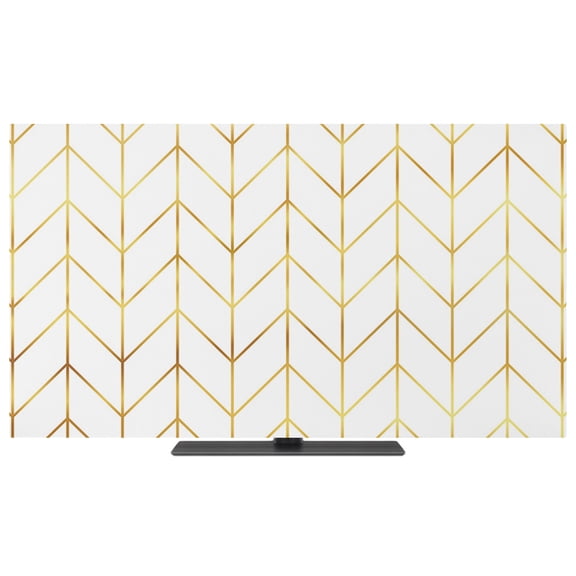 TV Dust Cover, Stretchable TV Screen Desktop Computer Protector Cover, Television Dustproof Slipcover Indoor Outdoor Decor for 19–24 Inch Flat or Curved TVs