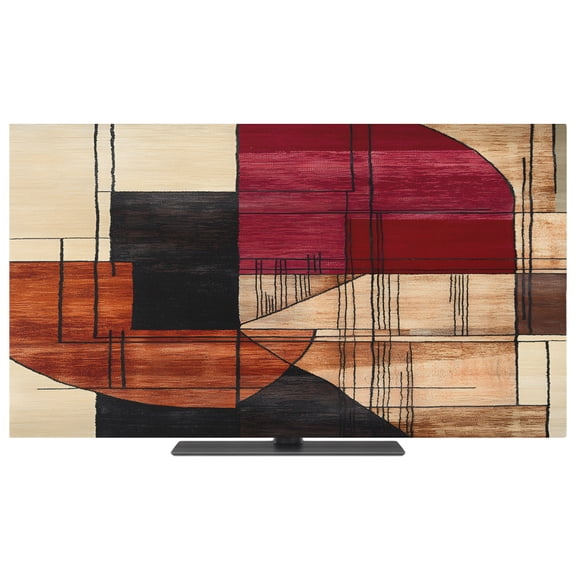 TV Dust Cover, Stretchable TV Screen Desktop Computer Protector Cover, Television Dustproof Slipcover Indoor Outdoor Decor for 19–24 Inch Flat or Curved TVs