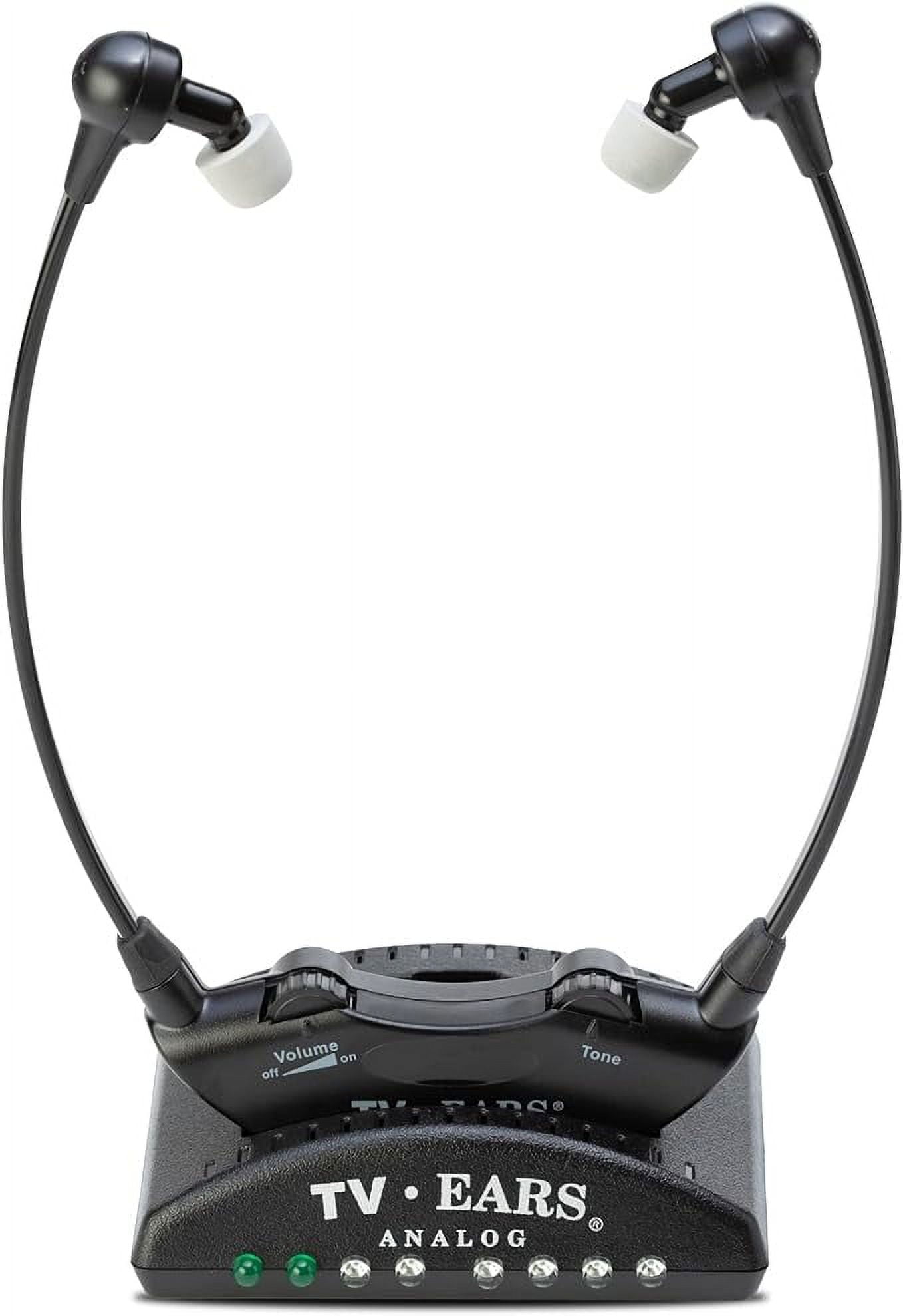 TV Ears Analog Wireless Headset Soundcore Headphones for TV Ideal for Elderly 11641 Black Walmart