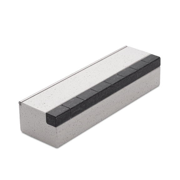 TV Fingerboard Ramp - Brick Ledge Mini Skateboard Trick Ramp