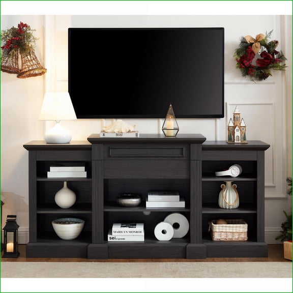 TV Furniture | 65'' TV Stand with Storage, Modern Grey Media Console | Grey | TV Size Ranges 60-69 inches