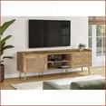 thumbnail image 1 of TV Furniture 72 Inch Transitional Walnut Laminate Media Console with Storage | Walnut | TV Size Ranges 80-89 inches, 1 of 5