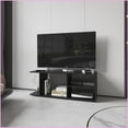 thumbnail image 1 of TV Furniture Modern Entertainment Center with Storage, Black | Engineered Wood | TV Size Ranges 70-79 inches, 1 of 7
