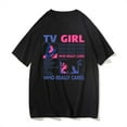 thumbnail image 1 of TV Girl Who Really Cares T-Shirt Unisex Short Sleeve Round Neck Tee Streetwear, 1 of 2