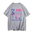 thumbnail image 1 of TV Girl Who Really Cares T-Shirt Unisex Short Sleeve Round Neck Tee Streetwear, 1 of 2