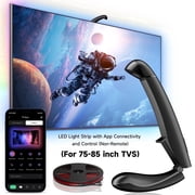 Soifcik 18ft TV LED Backlight with Screen Sync Sensor, App Control RGB Strip for 75-85" TVs, Game & Movie Color Changing