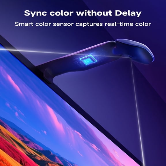 TV LED Backlight with Camera, Sync to Screen Smart App Control RGB LED Strip Lights, Music Sync Color Changing TV Lights for 60-100 Inch TVs PC Monitor Gaming Home Theater Decor