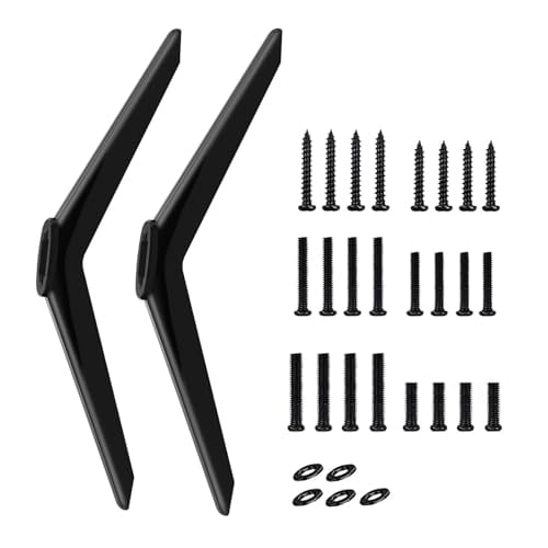 TV Legs for TCL TV Stand Legs for TCL 28 32 40 43 49 50 55 65 Inch Roku TV Legs Replacement Compatible with 28S405 32S305 40S325 43S425 43S431 50S431 50S435 55S425 TCL Roku TV Stand Legs with Screws