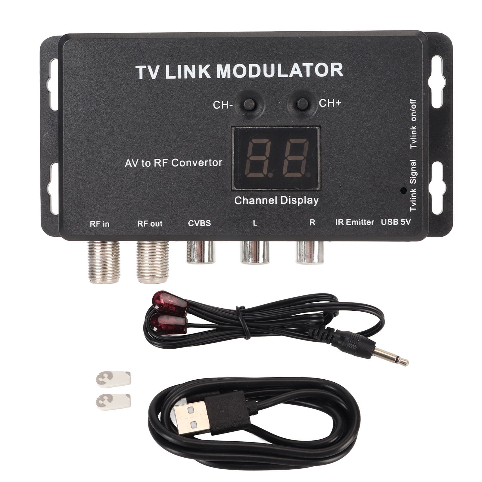 TV Link Modulator Adjustable Support PAL NTSC AV To RF Converter With ...