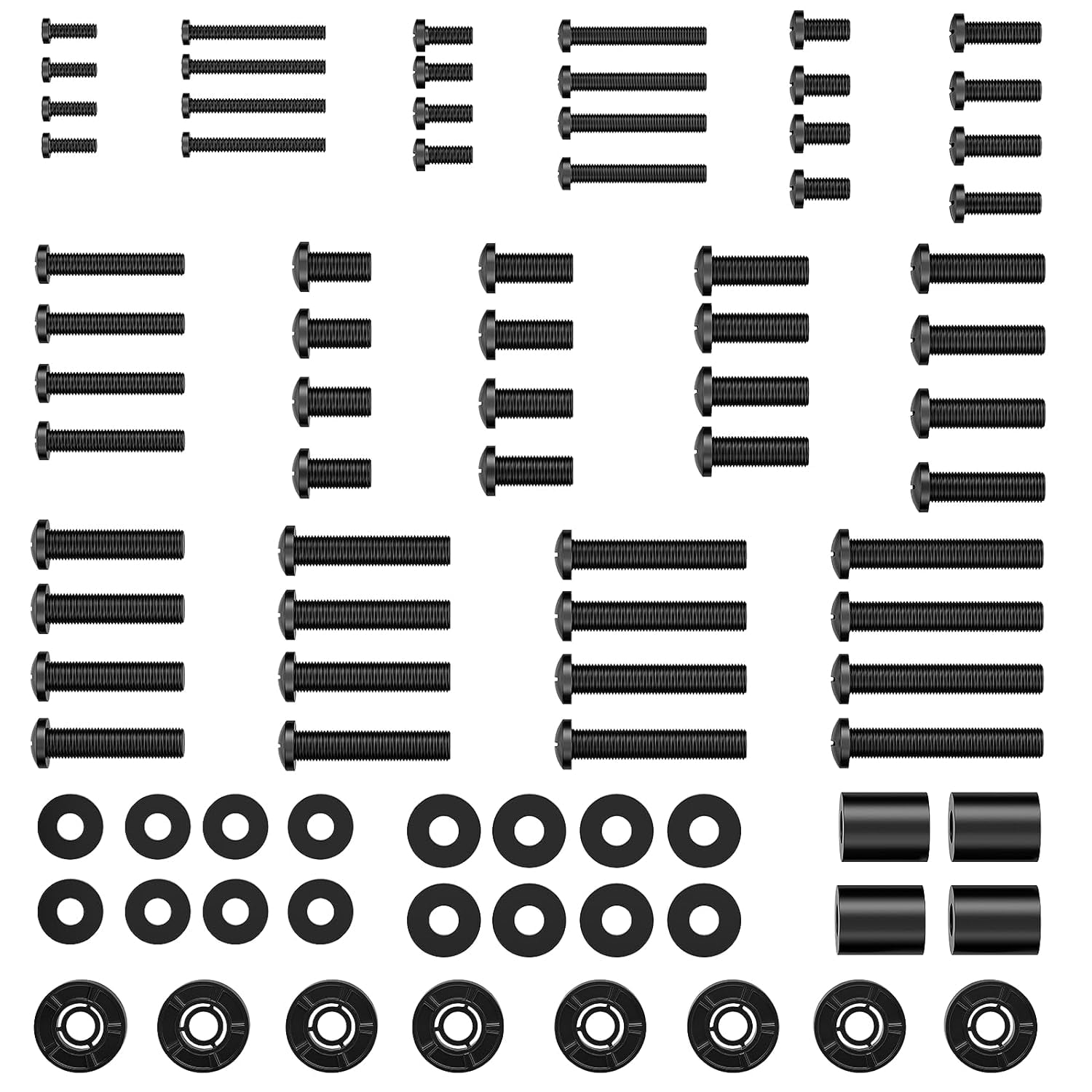 TV Mount Screws Complete with M4, M5, M6, and M8 TV Mounting Hardware