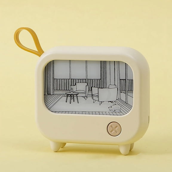 TV Painting Night Light Led Cute Child Learning Table Lamp Room Home Decoration