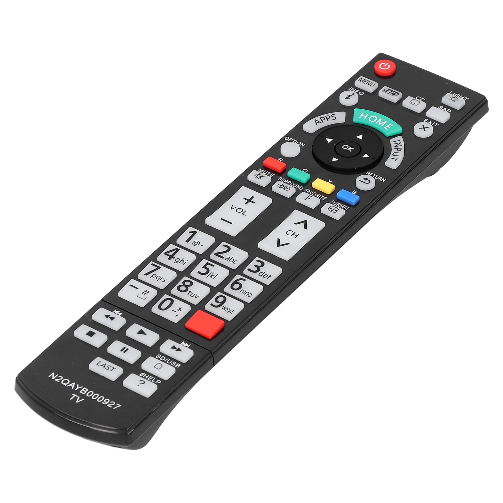 TV Remote Control, Battery Powered Remote Control For TC58AX800U For TC65AX900U