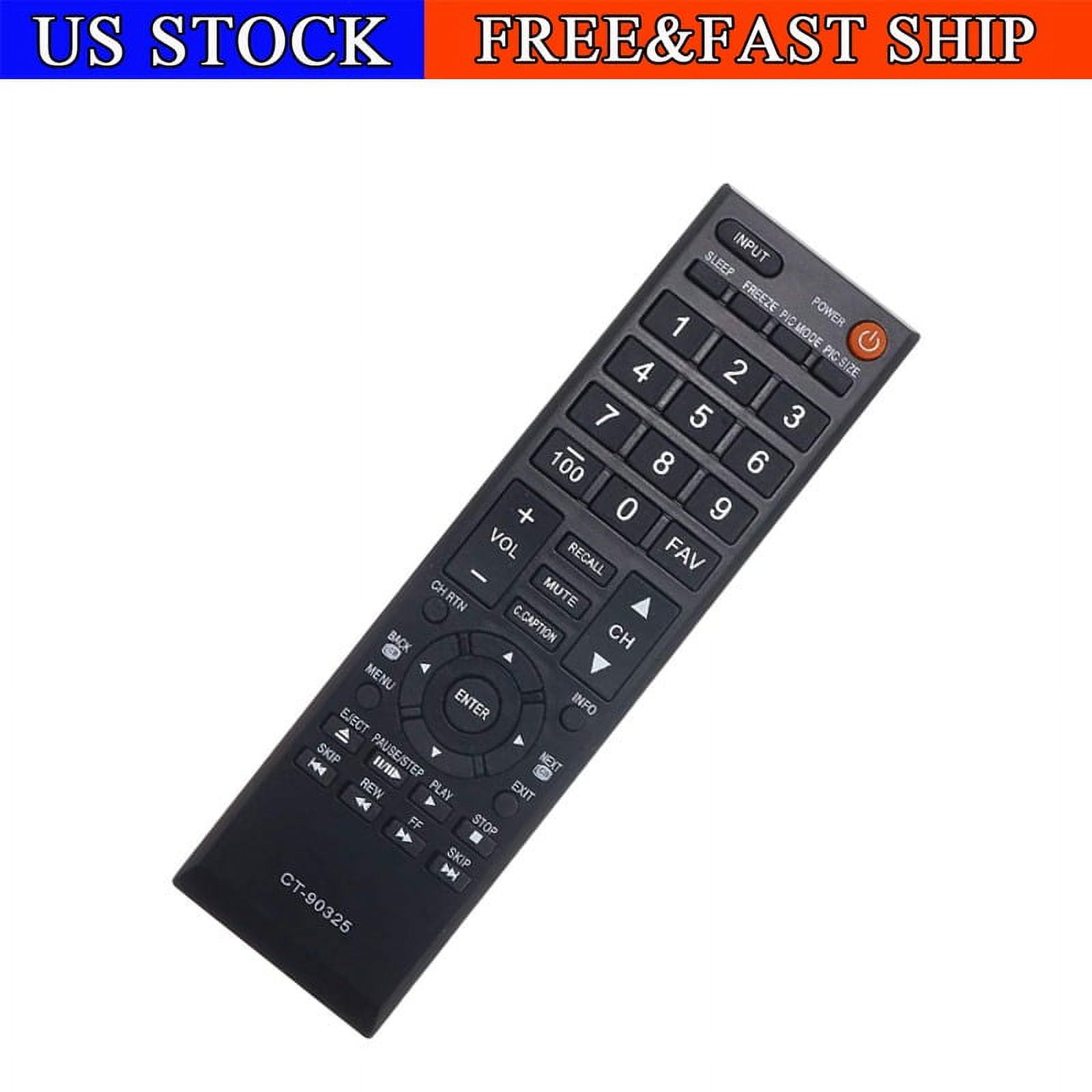 TV Remote Control CT90325 for Toshiba 50L2200U 37E20 22AV600 32C120U