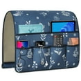 thumbnail image 1 of TV Remote Control Holder Couch Caddy, Non-slip Bedside Caddy Organizer with 5 Pockets for Key Glasses Phone Magazine Holders, 1 of 7