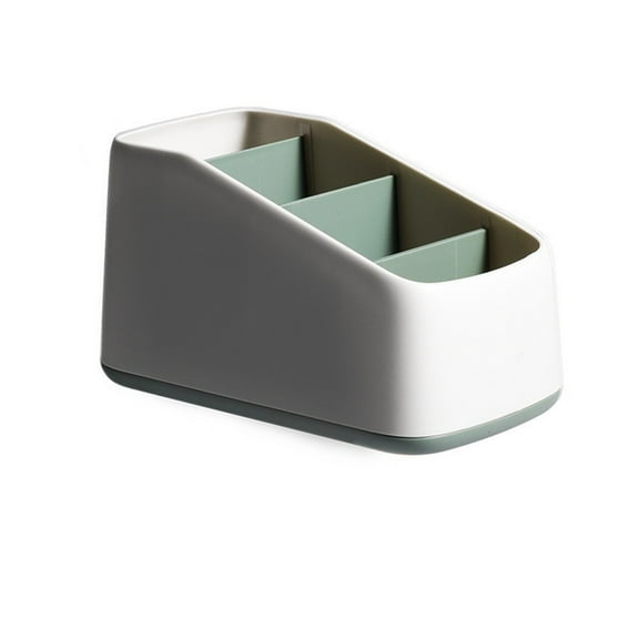TV Remote Control Holder Table Storage Box 4 Grid Desktop Tidy Organizer Case